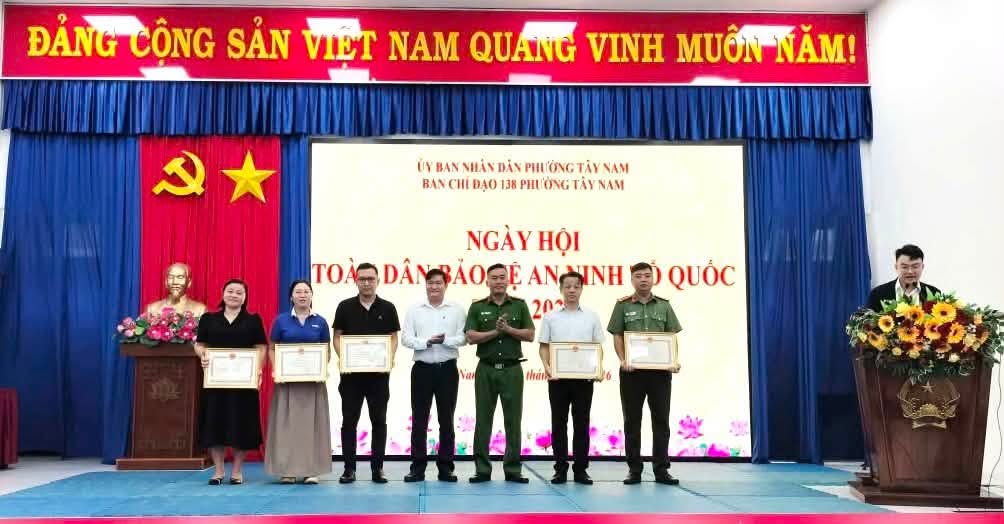 PHƯỜNG TÂY NAM TỔ CHỨC NGÀY HỘI VÌ AN NINH TỔ QUỐC NĂM 2026