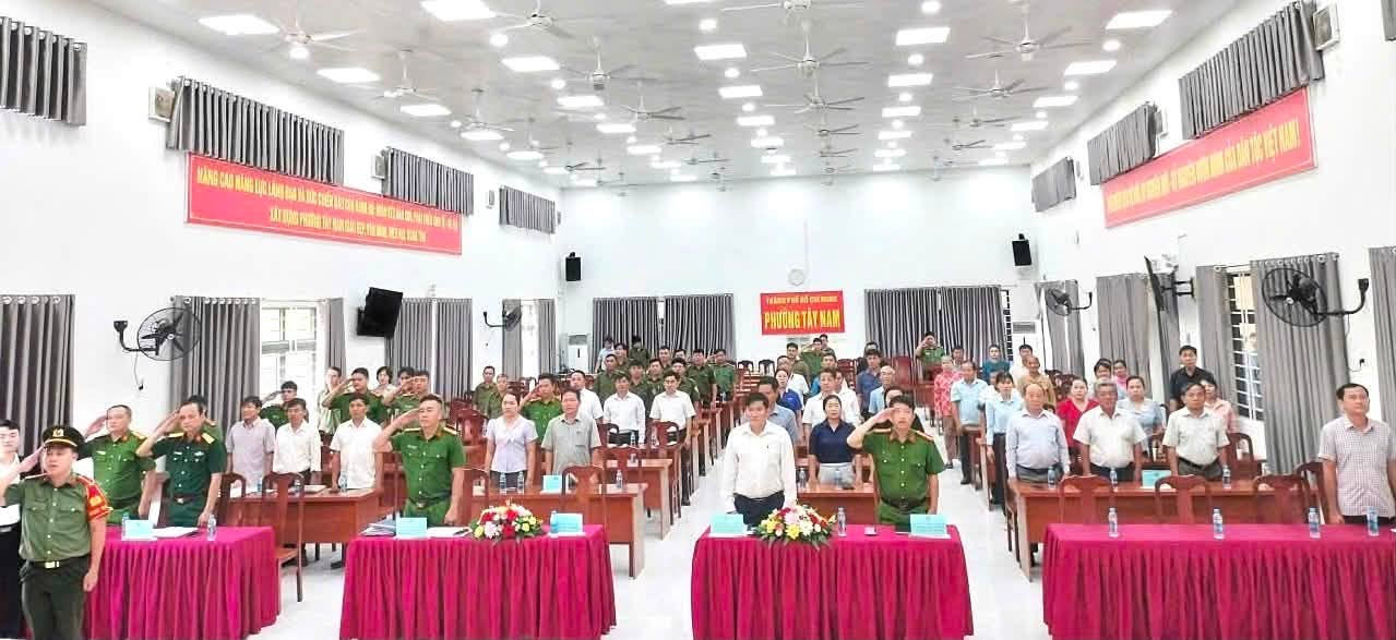 PHƯỜNG TÂY NAM TỔ CHỨC NGÀY HỘI VÌ AN NINH TỔ QUỐC NĂM 2026