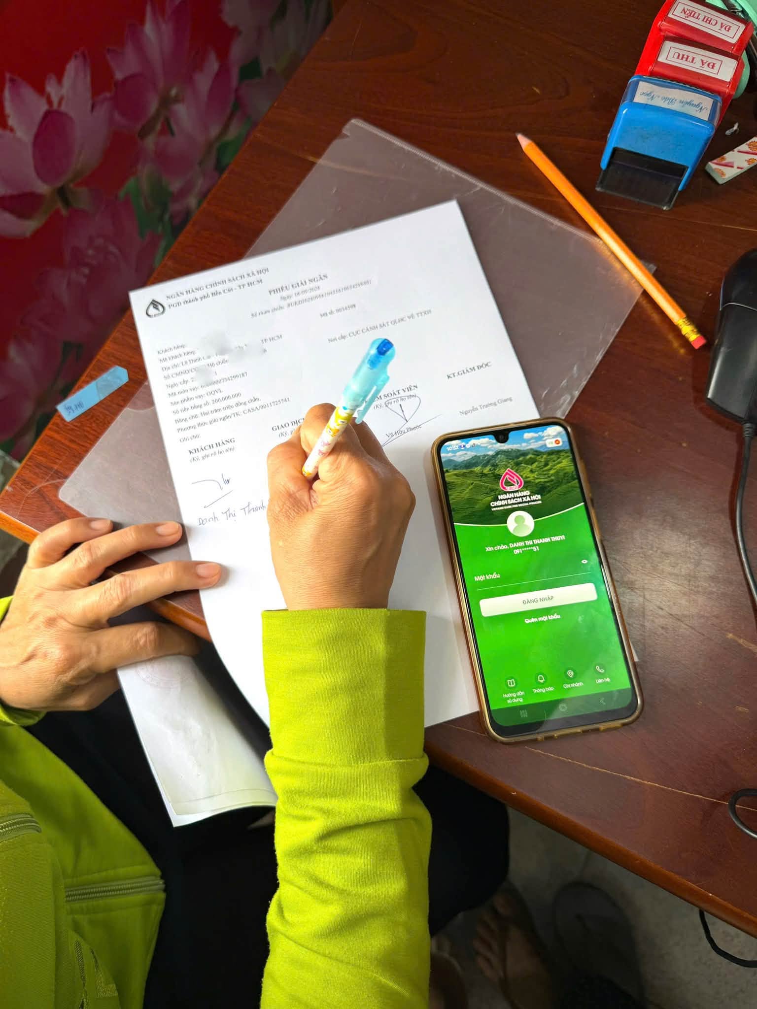 Phường Tây Nam, giải ngân nguồn vốn tín dụng ưu đãi cho các đối tượng thụ hưởng trên địa bàn phường