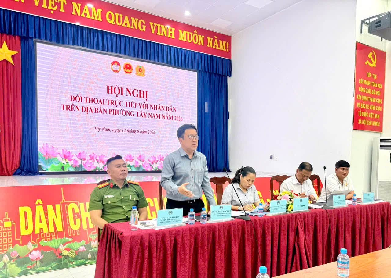 PHƯỜNG TÂY NAM TỔ CHỨC HỘI NGHỊ ĐỐI THOẠI TRỰC TIẾP VỚI NHÂN DÂN NĂM 2026