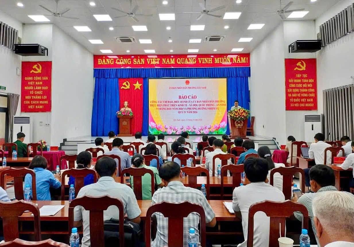 Phường Tây Nam hội nghị Ban chấp hành Đảng bộ phường lần thứ 14 (mở rộng)